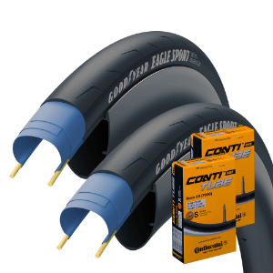 2 x Eagle Sport 28-622 | 700x28 with 2 Continental Race 28 tubes