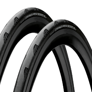 2 x Grand Prix 5000S TR Black 700x25 | 25-622
